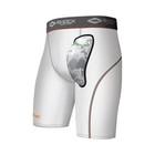 Compression Short With Aircore Hard Cup White Xxl 