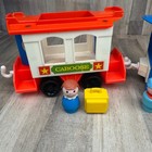 Vintage 1986 Fisher Price Little People Express Train 2581 Engine Caboose