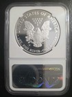 2010 W Proof American Silver Eagle Ngc Pf70 Ucam Mercanti Signed Flag Label 
