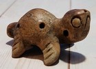Pre Columbian Style Clay Pottery Ocarina Whistle Turtle Form 2  Works