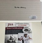 Paul Reubens Pee-wee Herman Signed Cut Autograph Custom Card Jsa