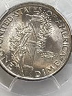 1920 P Dimes Winged Liberty Head Or Mercury Pcgs Ms-65 Fb
