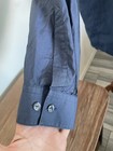 Mens Kenneth Cole Slim Fit Blue Button Down Long Sleeve Dress Shirt 32-33