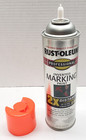 6 Pk Rust-oleum 266590 Pro 2x Inverted Marking Paint Fluorescent Red-orange 15oz