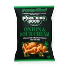 Pork King Good Onion And Sour Cream Flavored Pork Rinds 7oz Family Size Bag