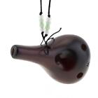 6 Hole Alto Tone C Ocarina Ceramic Retro Smoky Flute Hang Rope Instrument Gift