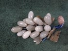 Vintage Chinese Hand Carved Natural Jade Green Gemstone Grapes Cluster 425gm- Bl