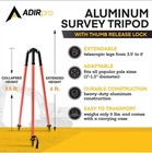 Prism Pole Tripod     Aluminum Range Pole Tripod     Use For Survey Pole  Rover Rod 