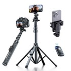 62  Professional Cell Phone Tripod  Ultra Stable 4 Leg Design  Quadrapod