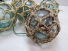 5 Authentic 3  Inch Japanese Netted Glass Float Ball Buoy Tiki Hut Bar  f4b133d 