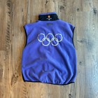 Vintage Market Salt Lake City Olympics 2002 Vest Sz M Purple Black