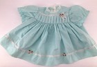 Vintage Baby Girls Dress Lot Size 3 Months Yellow Dainty Dot   Green W Lace Trim