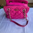 Kate Spade Pink Quilted Bag  has Signs Of Wear 