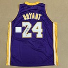Kobe Bryant Signed Jersey La Lakers  24 Autographed Purple W coa