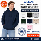 Gildan 18500 Unisex Blank Heavy Blend Pullover Hoodie Plain Sweatshirt Xs - 5xl