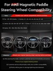 Tdd For Audi B9 B9 5 Glossy Carbon Fiber   Aluminum Alloy Magentic Paddle Shifte