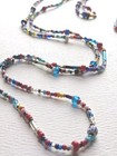 2 Usa Native American Handmade Necklace Glass Seed Beads Boho Style 
