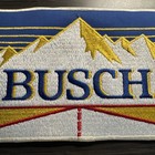 Very Large Busch Beer 1980 s Vintage Sew-on Patch 10  By 6  Jacket Back Delivery