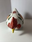 Vintage Cbk Ltd 1999 Ceramic Rooster Hand Painted Chicken Figurine Strawberry