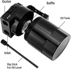 Kit De Tanque De Lata De Captura De Aceite De Aluminio De 350 Ml Universal Nuevo