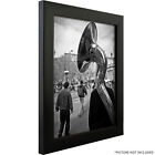 Craig Frames 1  Wide Modern Satin Black Assembled Picture Frames   Poster Frames