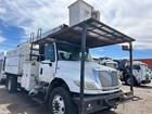 2012 International 75 Ft Forestry Bucket Truck With Dump  And Out Riggers And Ac
