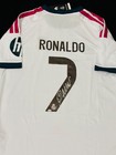 Cristiano Ronaldo Signed Real Madrid Pro Style Soccer Jersey With Coa