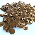 Sequins Brown 17mm Sunburst starburst wheels Paillettes  100 Pieces Loose
