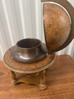 Vintage Mid Century Globe Ice Bucket  Bar Accessory Made In Italy Barware