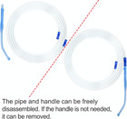 4 Units Suction Collection Tubing With Detachable Porous End Design Handle   each 