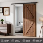 Box Rail Hardware Heavy Duty Steel Sliding Barn Door Track Wall Mount Kit Nodoor