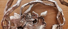 Arthur Court Bunny Rabbit Grapes Napkin Or Letter Holder Aluminum 1996 Vintage