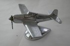 Vintage Lighter Hellcat Airplane Made In Usa Desktop Lighter Chrome Metal