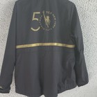 New Balance Men   s Xl Black gold Full-zip Windbreaker Jacket Marathon Graphics