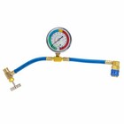 Hvac Air Conditioning Refrigeration Charging Hose Pipe W  Gauge A c 1 2 Recharge