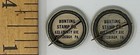 Vintage Set Of 2 Mazda Light Bulb Pinback Buttons Vgc  Bunting Stamp Company  P5