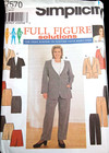 Simplicity Uncut Pattern 7570 Womens Plus Size 18w-24w Jacket Skirt Pants Shorts