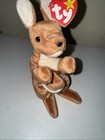 Ty Beanie Baby - Pouch The Kangaroo  7 Inch  Stuffed Animal Toy Tags