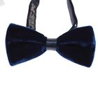 Italo Ferretti Nwt Pleated Velvet Cummerbund   Bow Tie Set Adjustable Size Blue