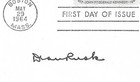 Dean Rusk  U s  Secretary Of State Autograph On U s  Scott 1246  Artmaster Fdc