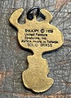 Vintage 1958 Solid Brass Snoopy Keychain  Happy Dance    Rare             