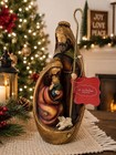 St Nicholas Square Holy Family Nativity Scene Christmas Decor Figurine New