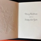 Vintage Mid-century Christmas Card Unused Skating Snowman Couple Retro Kitschy 