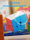 3x3 Speed Cube  Stickerless Magic Cubes  Puzzle Toy  Brain Teaser