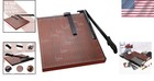Heavy Duty Paper Cutter 18in Steel Guillotine Cuts 12 Sheets For Office Schoo   