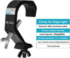5 Pcs Truss Clamp Stage Lights Hook Fits Pipe Od 1 18 -2   Max Load 66 Lb  Tuv C