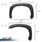 Set Of 4 Factory Style Fender Flares Fit For 2005-2011 Dodge Dakota Matte Black