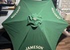 Jameson Irish Whiskey 7 Foot Market Umbrella  Green white