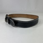 Nocona Bull Riding Black Embossed Leather Belt - Youth kids Size 22