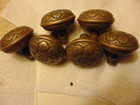 Antique Door Knob Lot Of  6 Matching Victorian Eastlake Fancy Ornate Vintage
